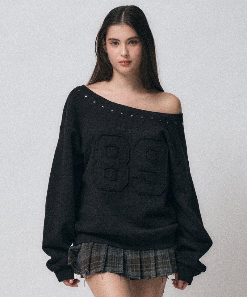 MIDNIGHT MOVE（ミッドナイトムーブ）の「89 rivet mtm [black]（Tops）」