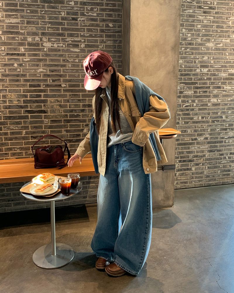 [ORIGINAL] PRESS BALLOON WIDE DENIM PANTS