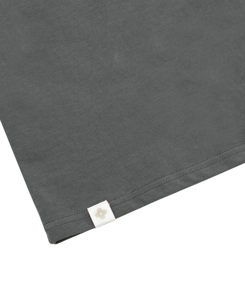 printing logo basic top / charcoal