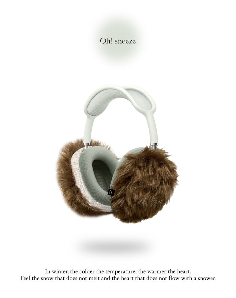 fluffy fur case_ brown