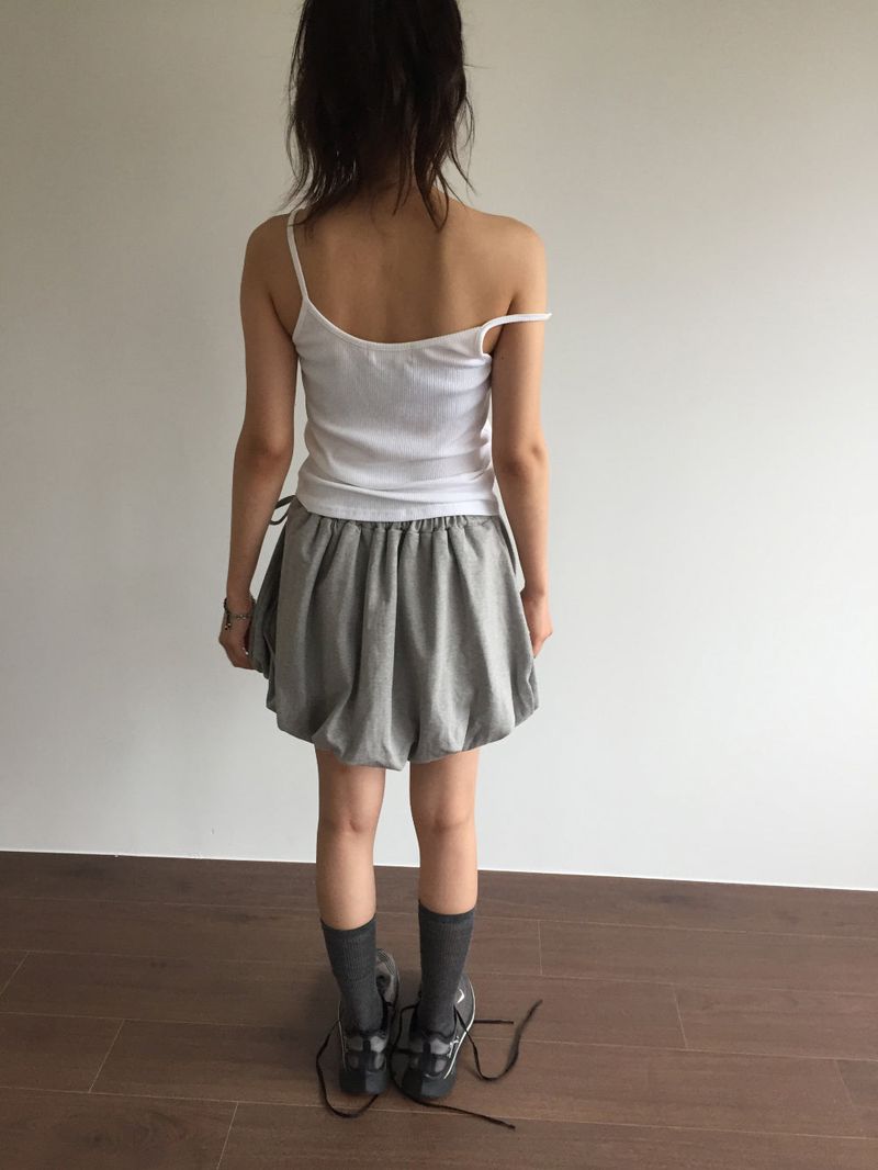 Coco shirring pumpkin skirt  (2color)
