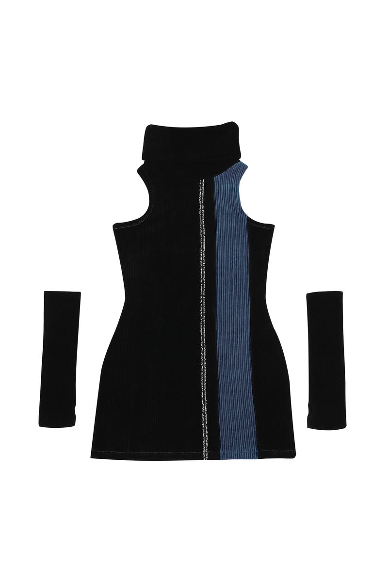 DARLING, YOU ARE BAD（YOU ARE BAD）の「HOLIDAY TURTLENECK DRESS #BLACK NAVY（Dresses）」