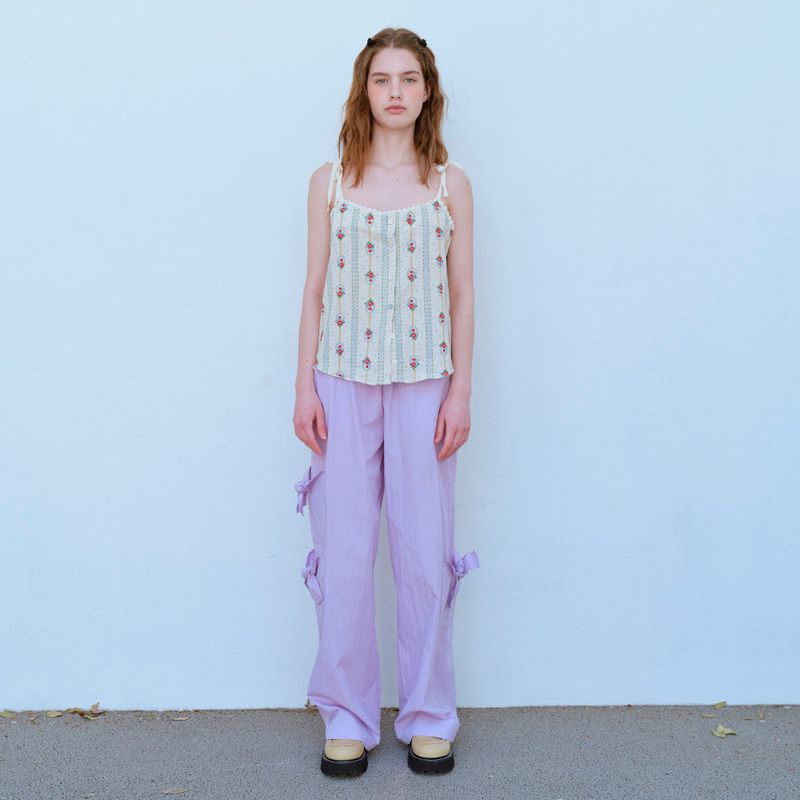 FUN FROM FUN(ファンフロムファン)の「 RIBBON POCKET PANTS, LILAC(Pants)」