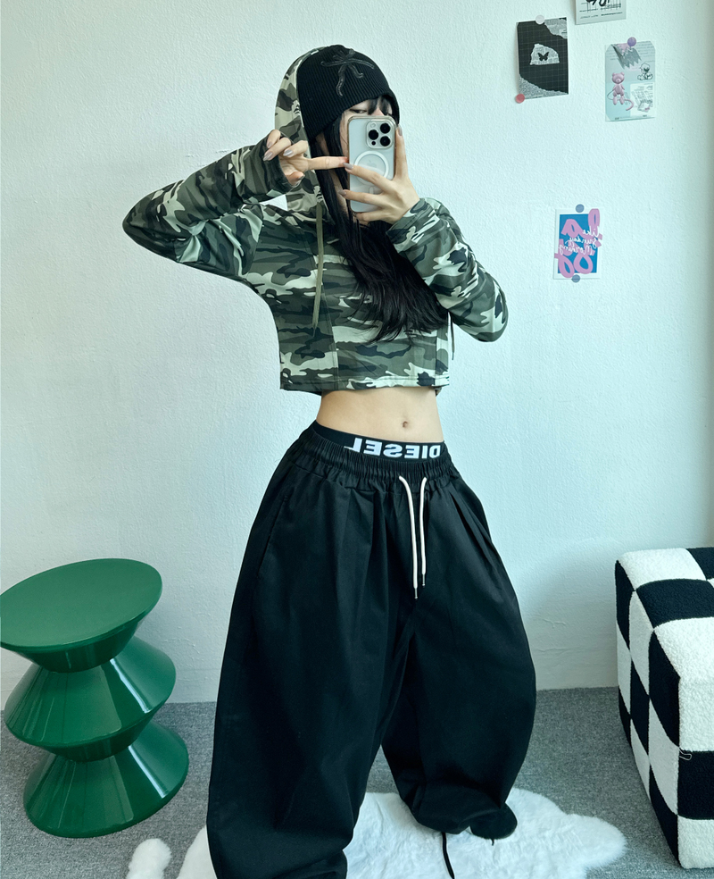 BASIC LINE BALLOON COTTON PANTS💛🤍🖤🤎💚 - 5 COLORS