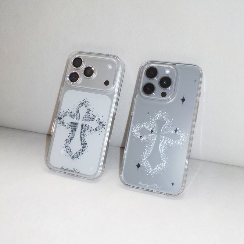 dot cross phone [black]