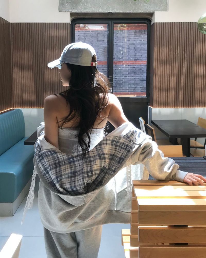 cloudemotion（クラウドエモーション）の「hang over laced check JP（Tops）」
