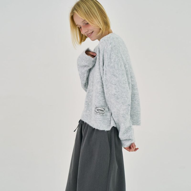 RAVEROUS（レイバロス）の「Brushed Soft Knit_Melange Gray（Tops）」