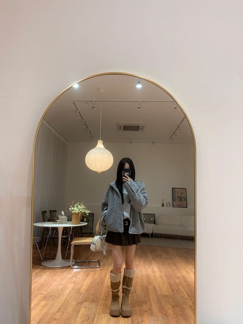 [UNISEX] from Mix Hood Coat Jacket