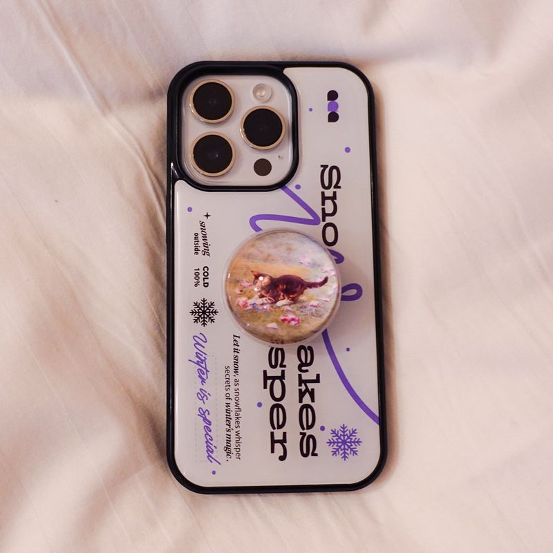 【MADE】Snow epoxy phone case(2 colors)