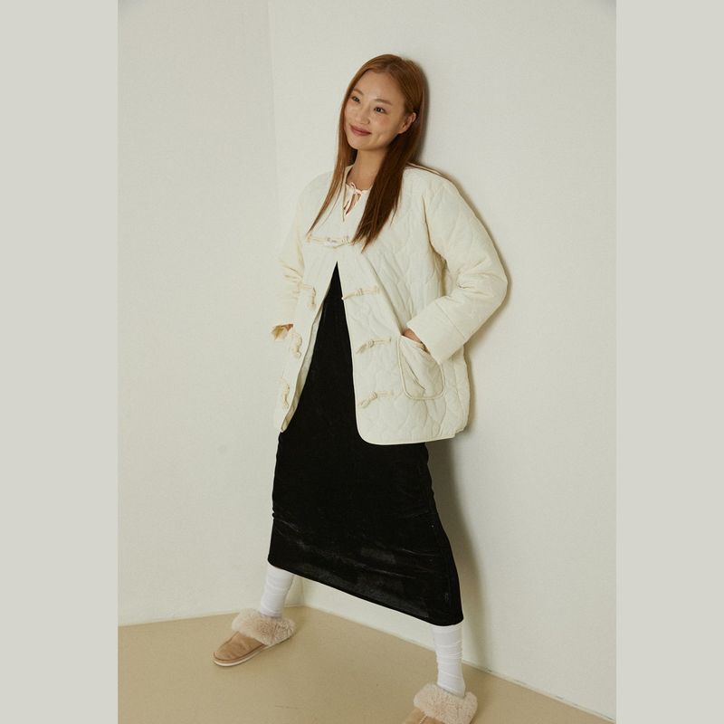 Cloud quilting jacket (ivory)