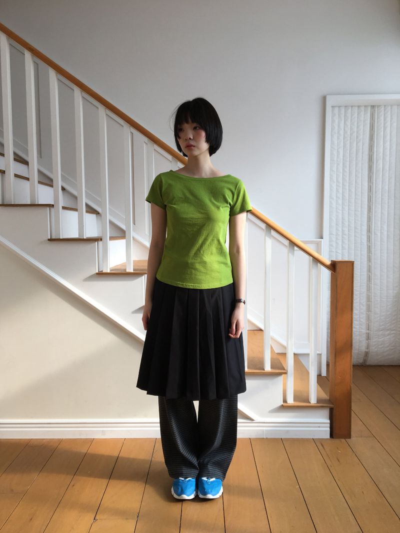 YWD PLEATS SKIRT + BELT (2color)
