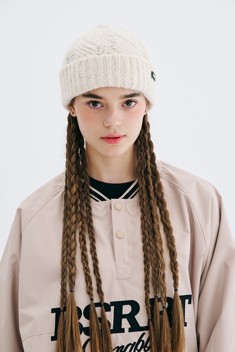 SOFTLY BEANIE BLACK/IVORY