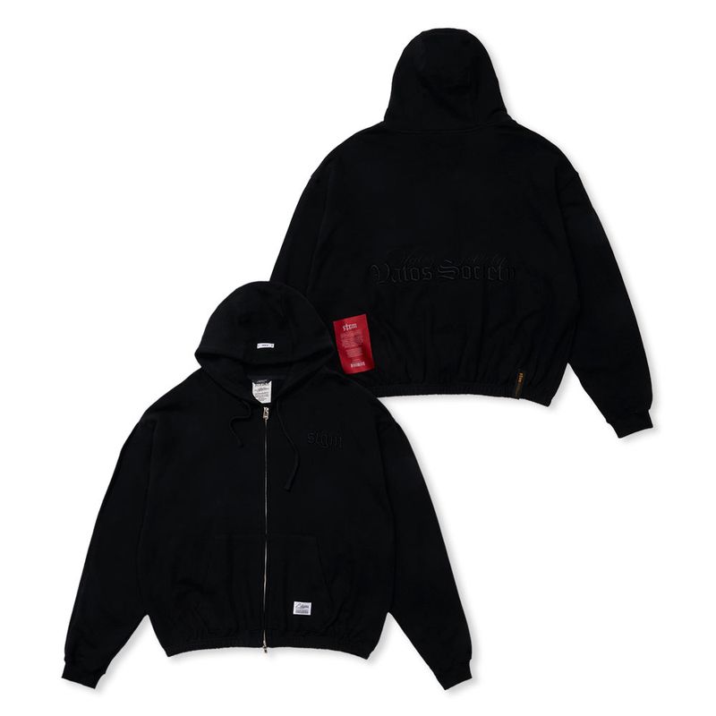 STIGMA(スティグマ)の「ML CROP ZIP-UP BLACK / WHITE(Tops)」