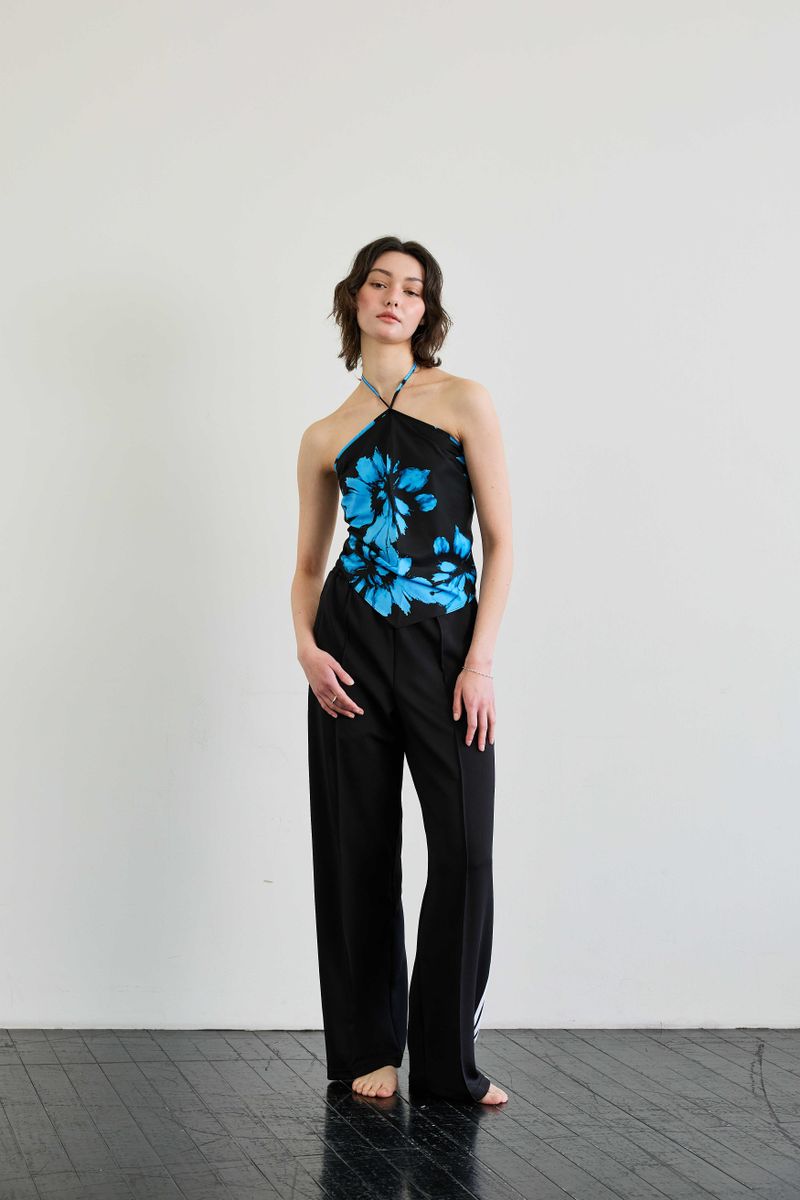  FLUTTER HALTERNECK / BLUE