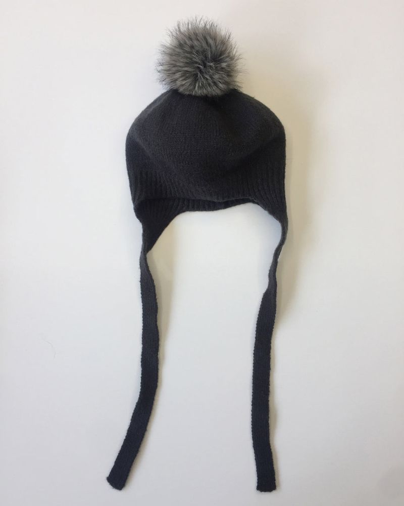 Pom-pom knit beret (3color)