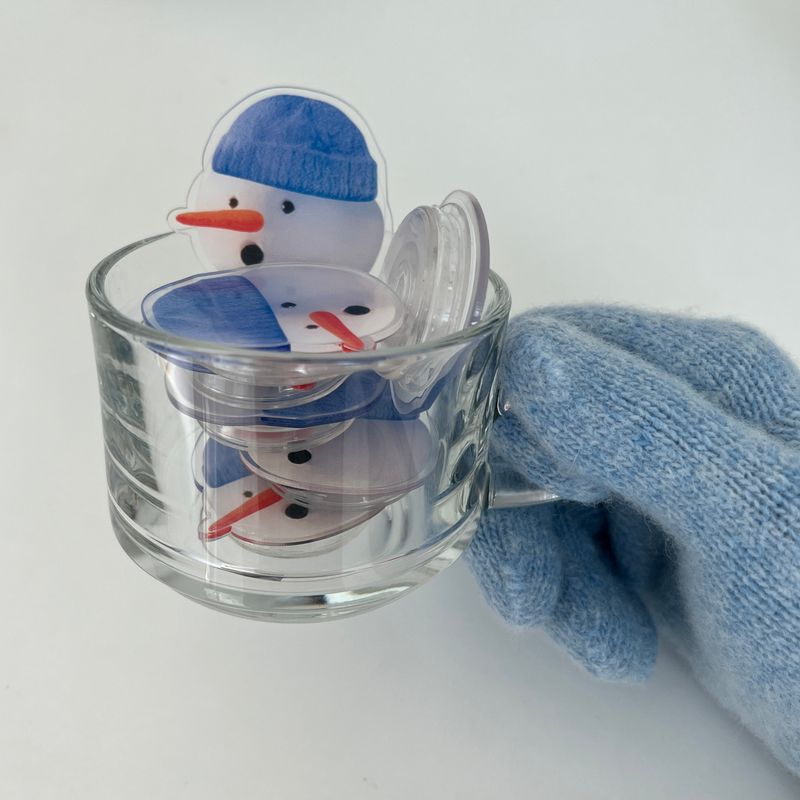 picky snowman phone gripe (acrylic)