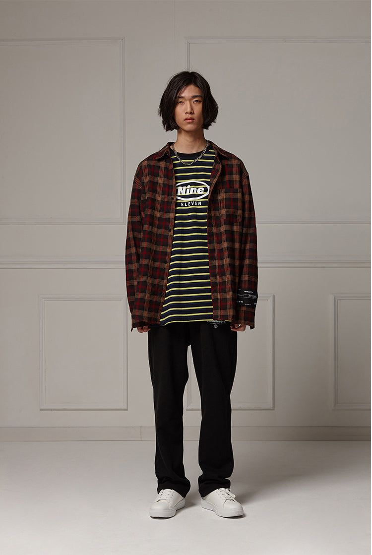 Loose-fit check shirts