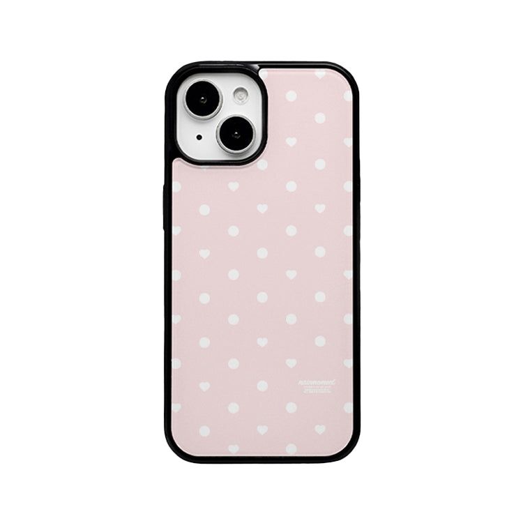 nainmoment（ナインモーメント）の「【MADE】 ハートドットグラスケース (ピンク)（スマホグッズ/小物）」