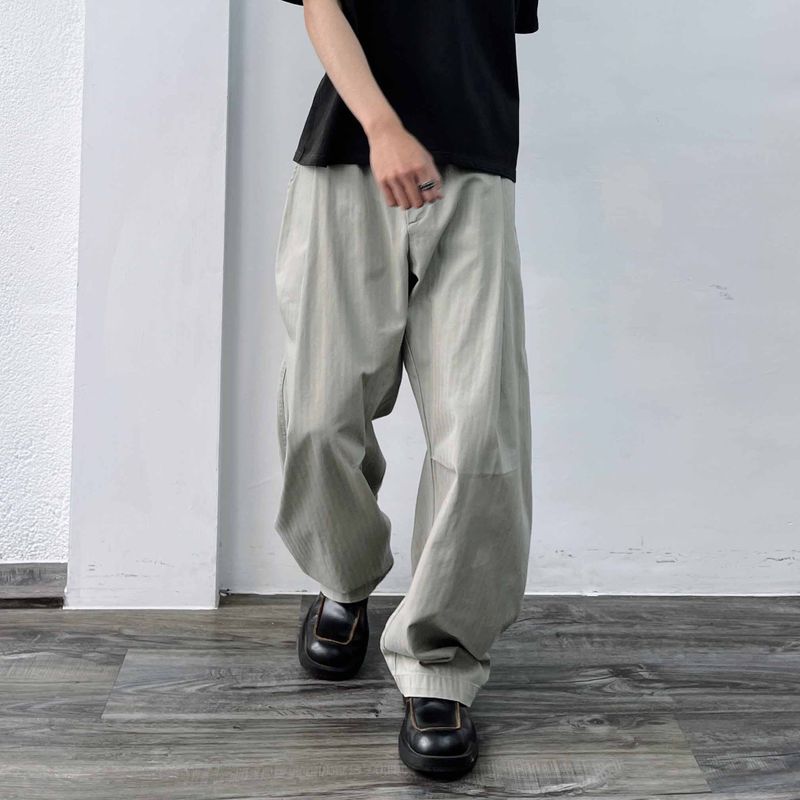 Herringbone Textured Structural Trousers
