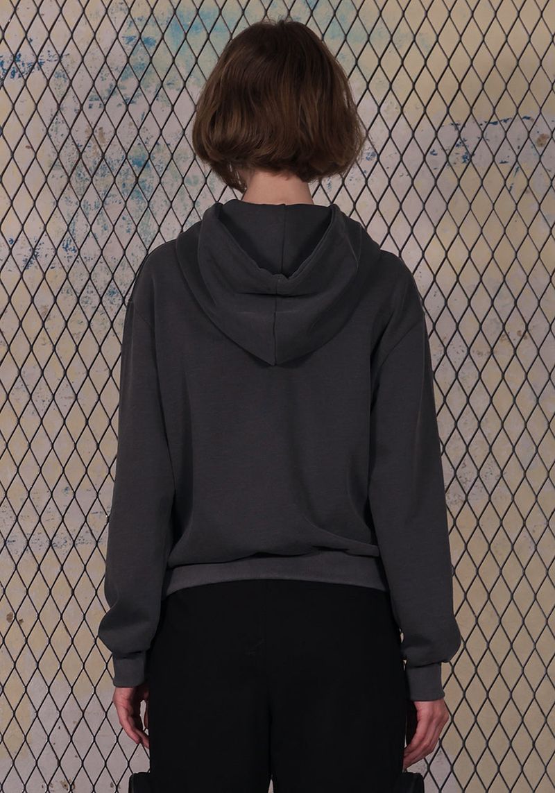 RABBIT ANGEL HOODIE_CHARCOAL