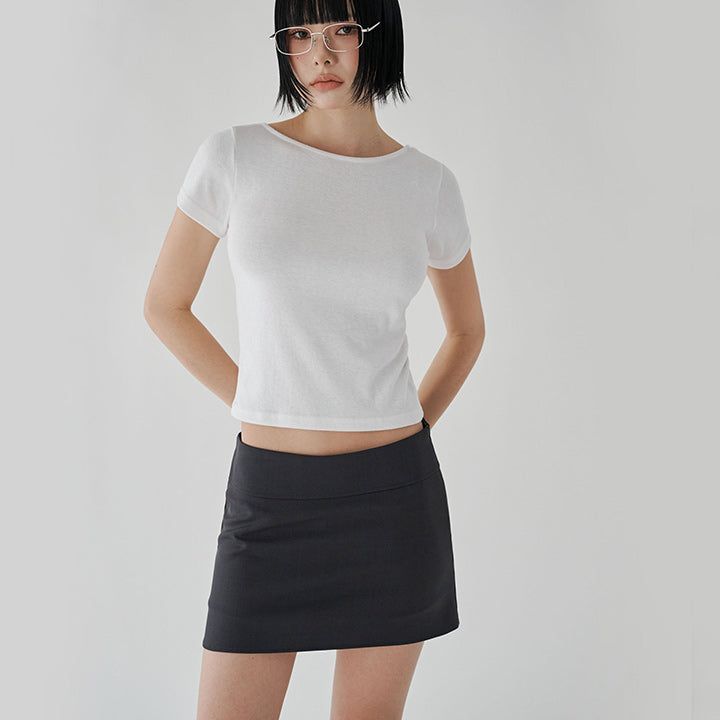 [Roilzen] A-Line Shorts Skirt - 3 Colors