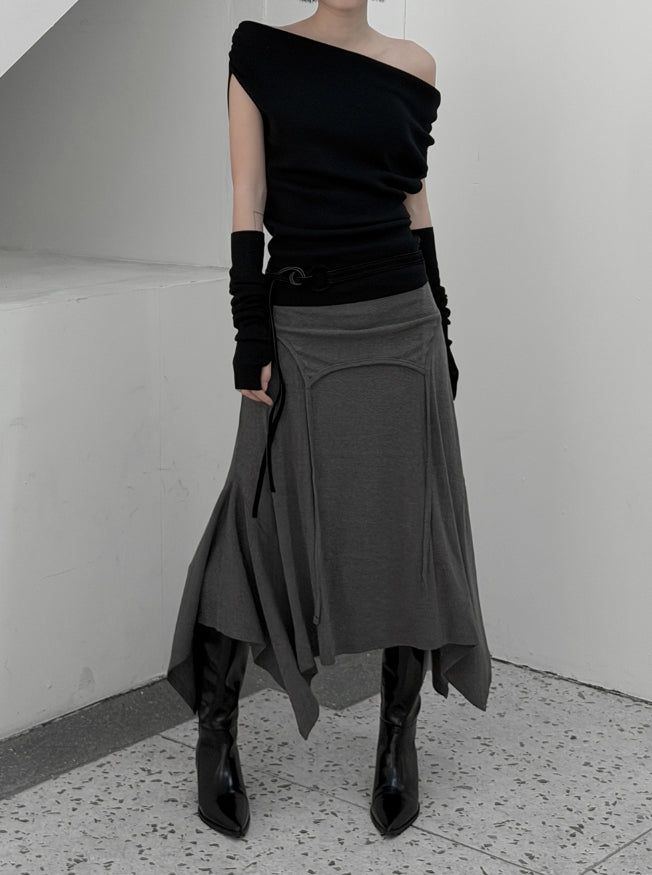 Oan Two-Way Unbalanced Flare One-Piece