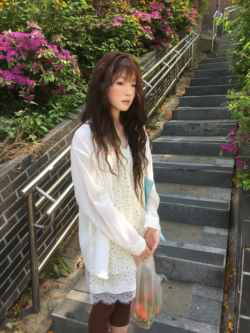 Marley Stripe Sheer Shirt (2color)