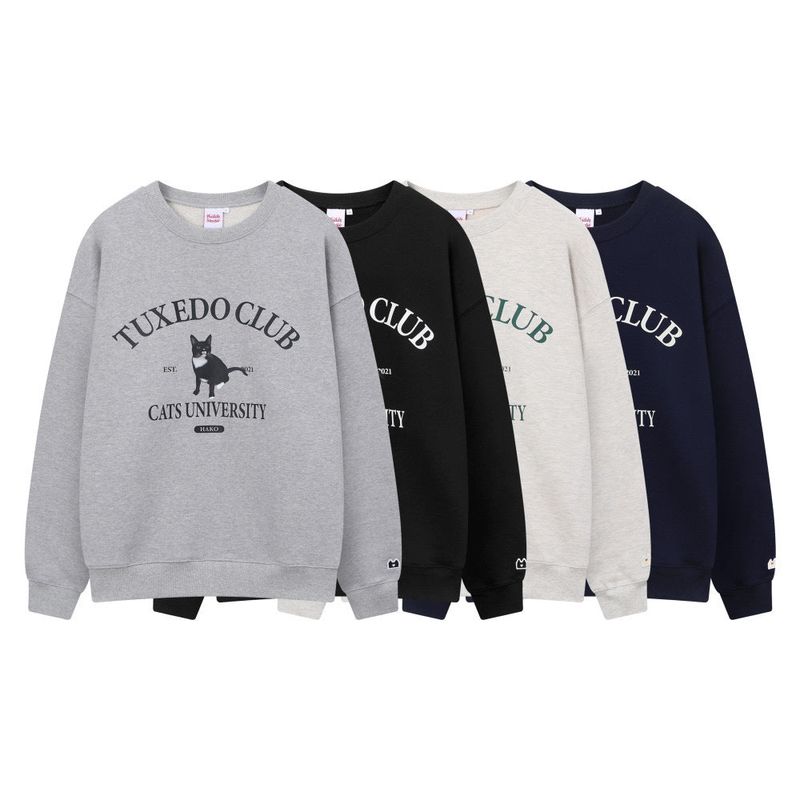 TUXEDO CAT CLUB SWEATSHIRT GRAY