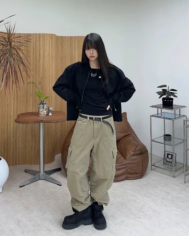 Moden Vintage Washed Cargo Pants