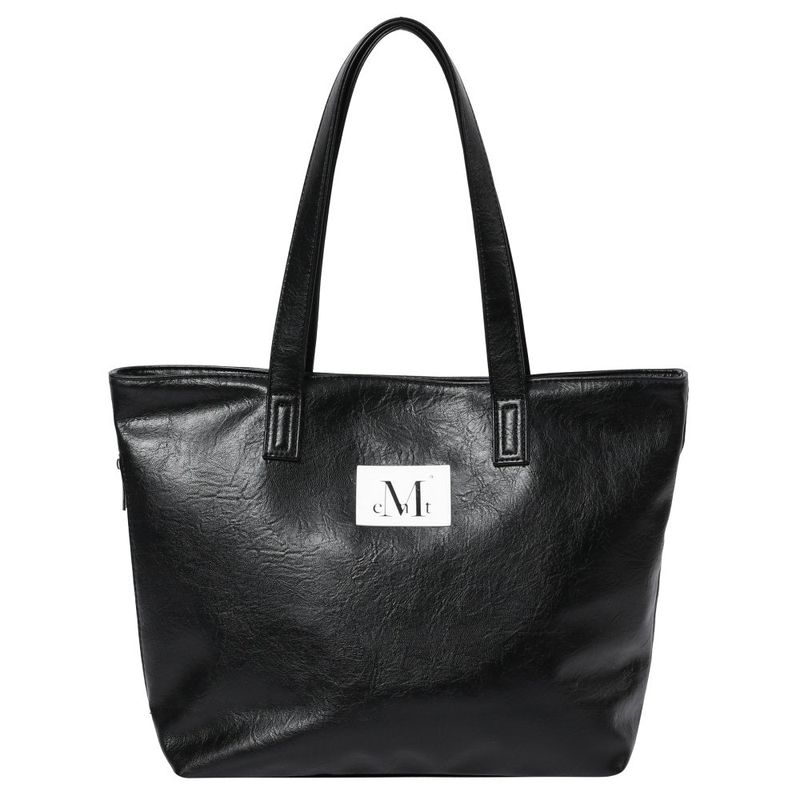 RIENNE SIDE ZIPPER LEATHER SHOULDER BAG UNISEX (2COLOR)