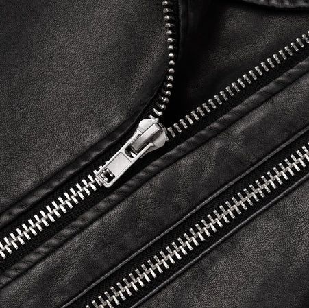 Ale Vintage Washed Crop Rider Jacket