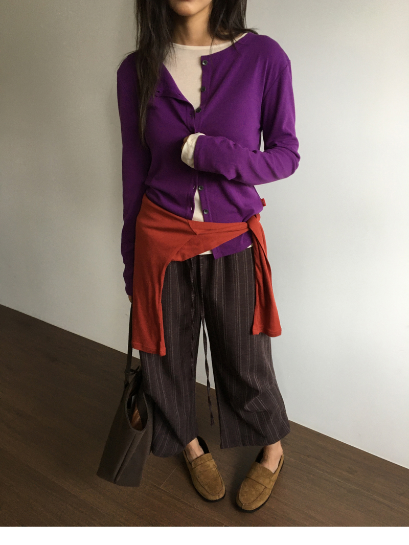 Sienna Button cropped pants (3color)