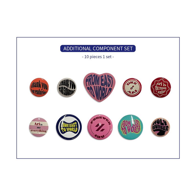 HOLYNUMBER7 X DKZ BLACK BAG_ADDITIONAL BADGES