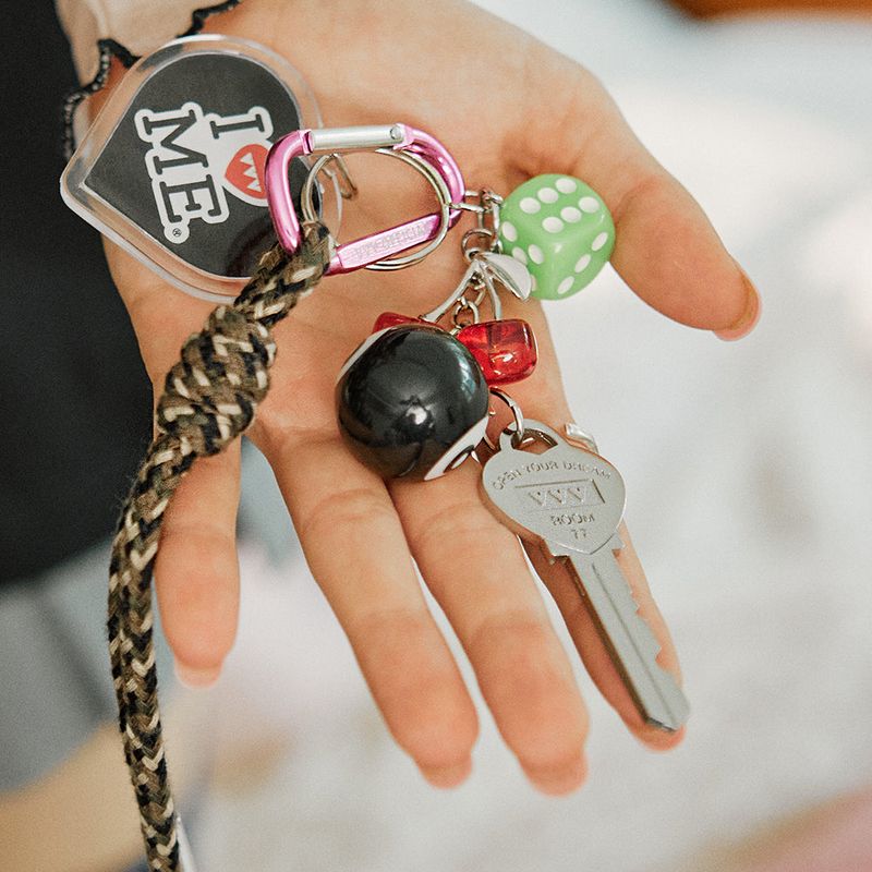 Loveme Logo Key Dice Keyring