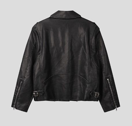 Ale Vintage Washed Crop Rider Jacket