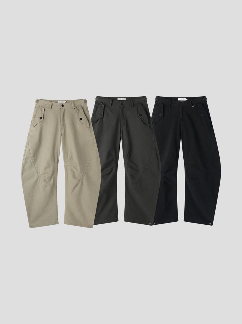 Arthur pin curved pants