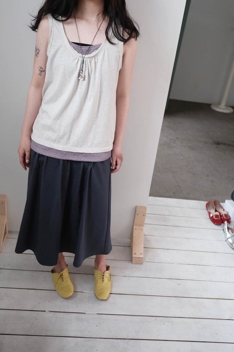 wink shirring skirt (3c)