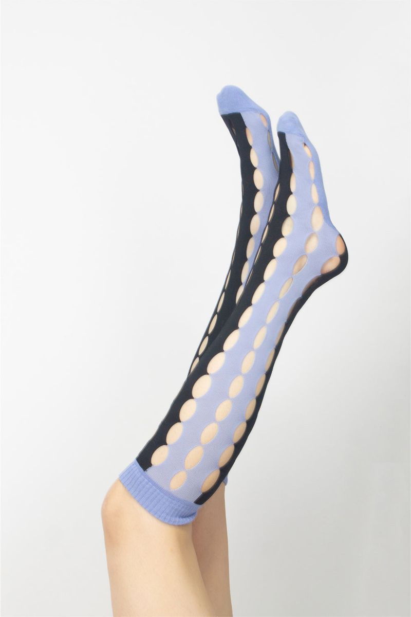 coloring hole knee socks (4 color)