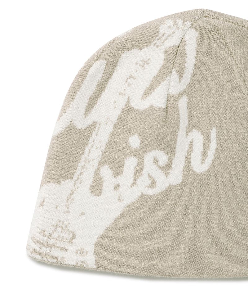 JACQUARD GUITAR BEANIE BEIGE(CV2DSUAB23A)