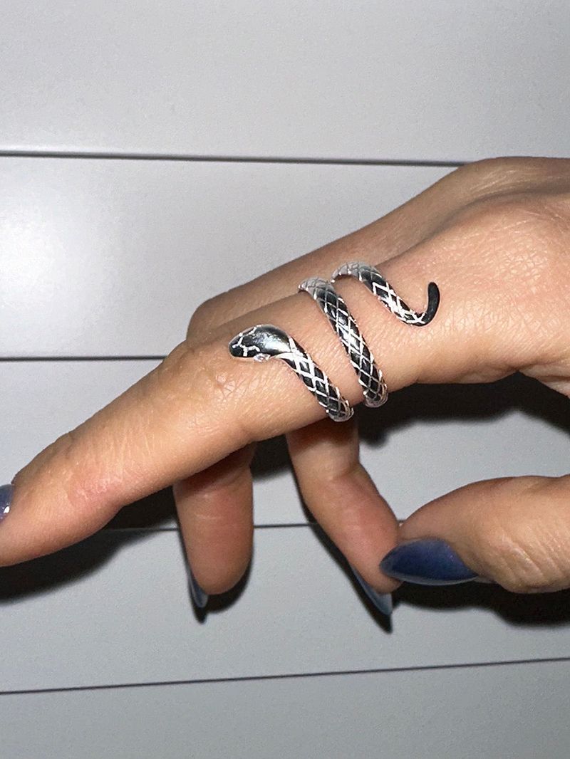 [92.5silver] Snake ring