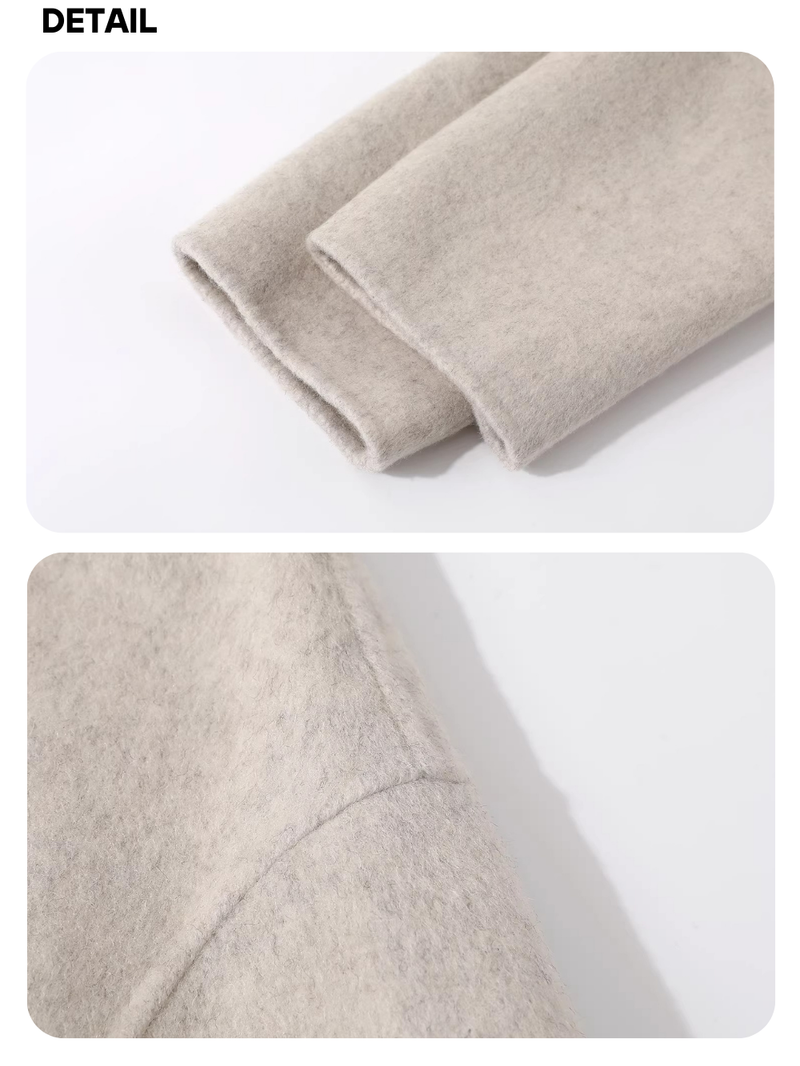 standard wool hooded long coat