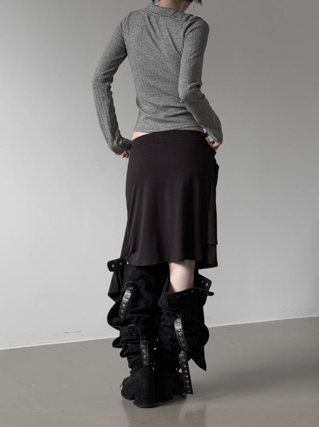 Pinched Drape Skirt