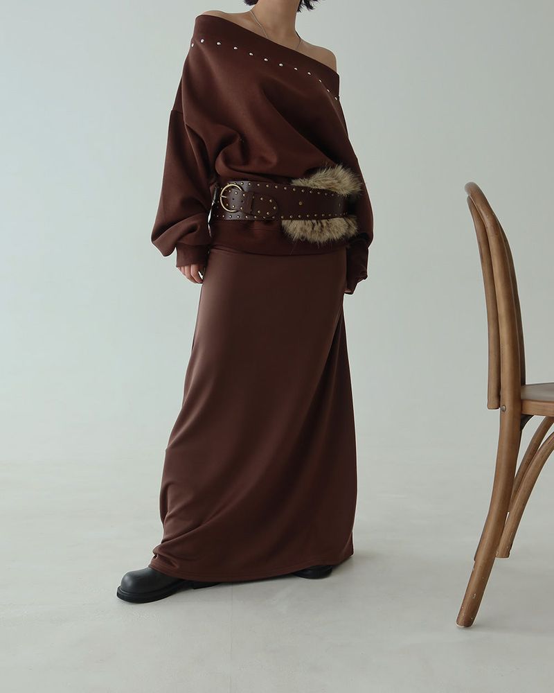 cover maxi long skirt