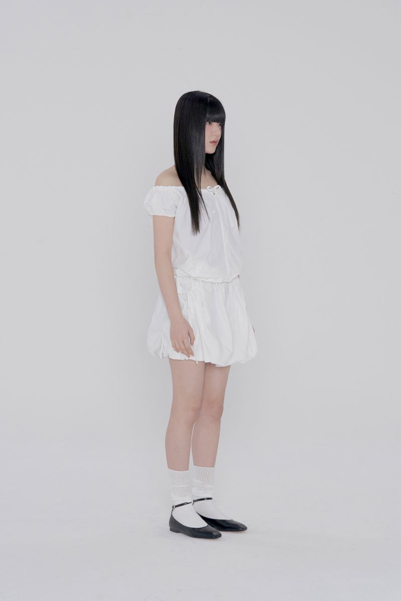 VOLUME NYLON WINDBREAKER - WHITE