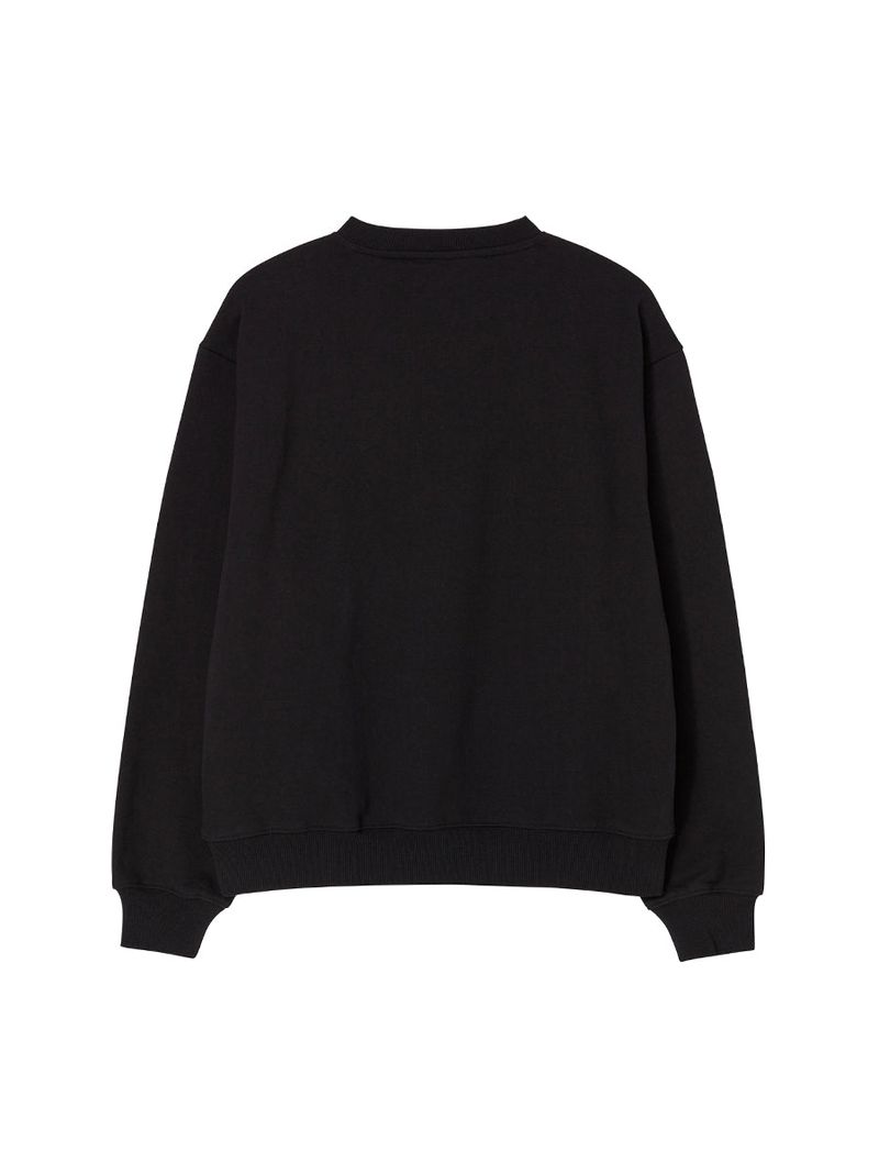 EMBLEM PATCHWORK SWEATSHIRT (BLACK)