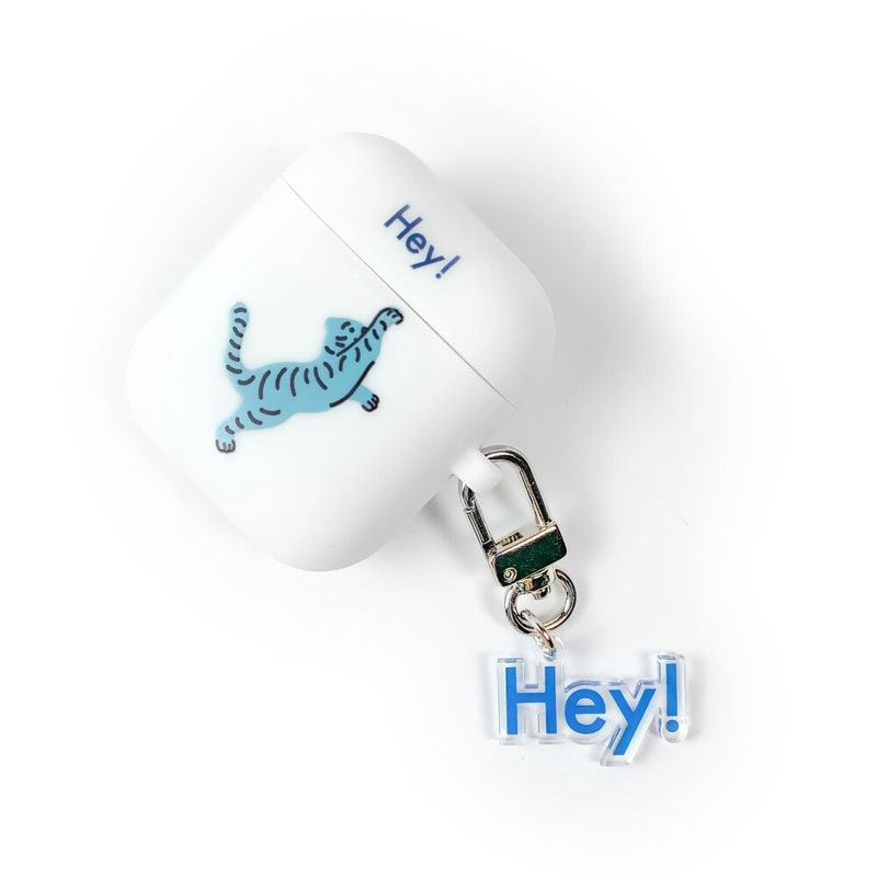 HEY TYPOGRAPHY KEY RING