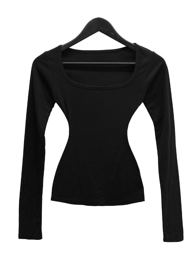 Body Slim Deep Square Tee