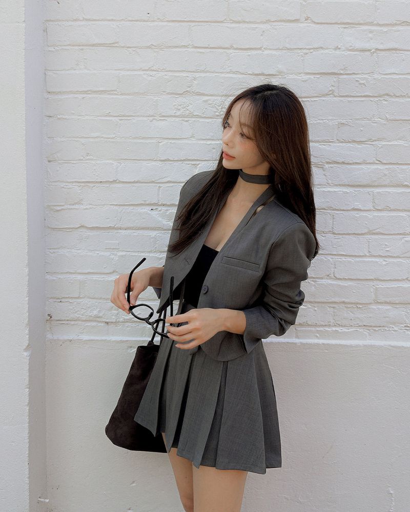 Carlet Jacket & Skirt Set (strap and underpants)