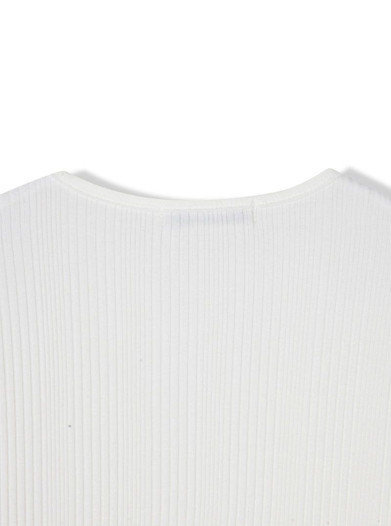 Irrregular rib slim long sleeves(5color)