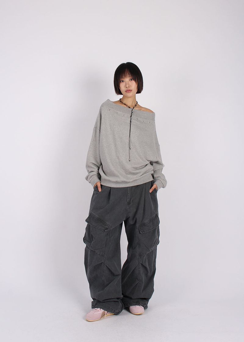 GARMENT CARGO WIDE PANTS